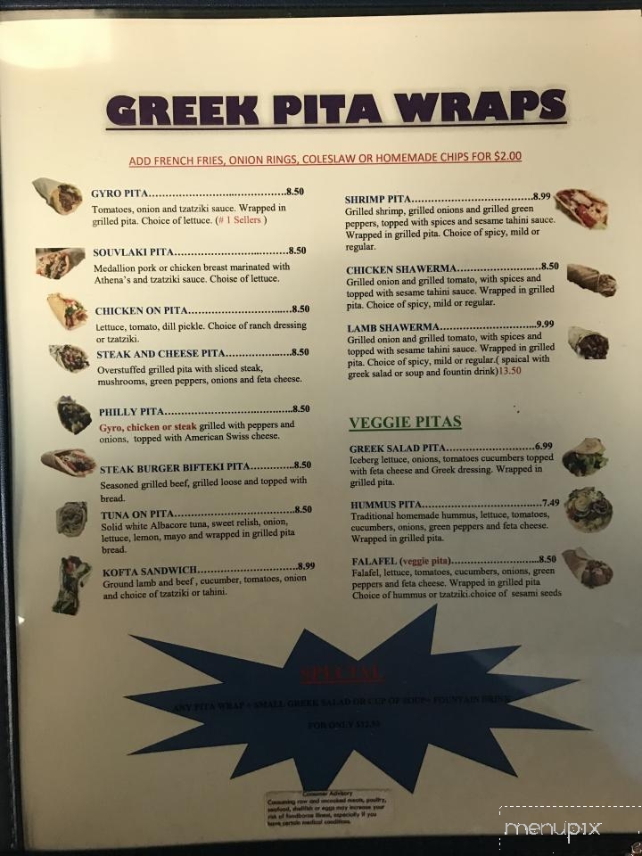 Greek Island Cafe - Naples, FL menu_pic