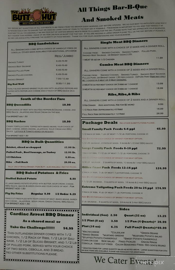 Butt Hut - Vidalia, LA menu_pic