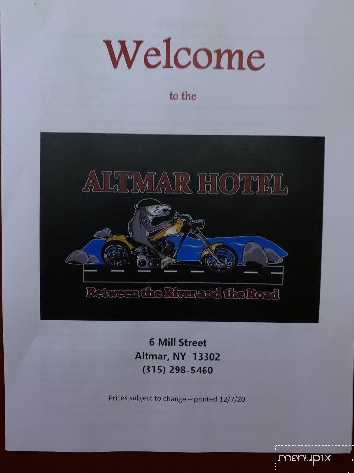 Altmar Hotel - Altmar, NY