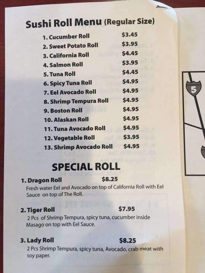 Yummy Sushi Burrito - Stockton, CA menu_pic