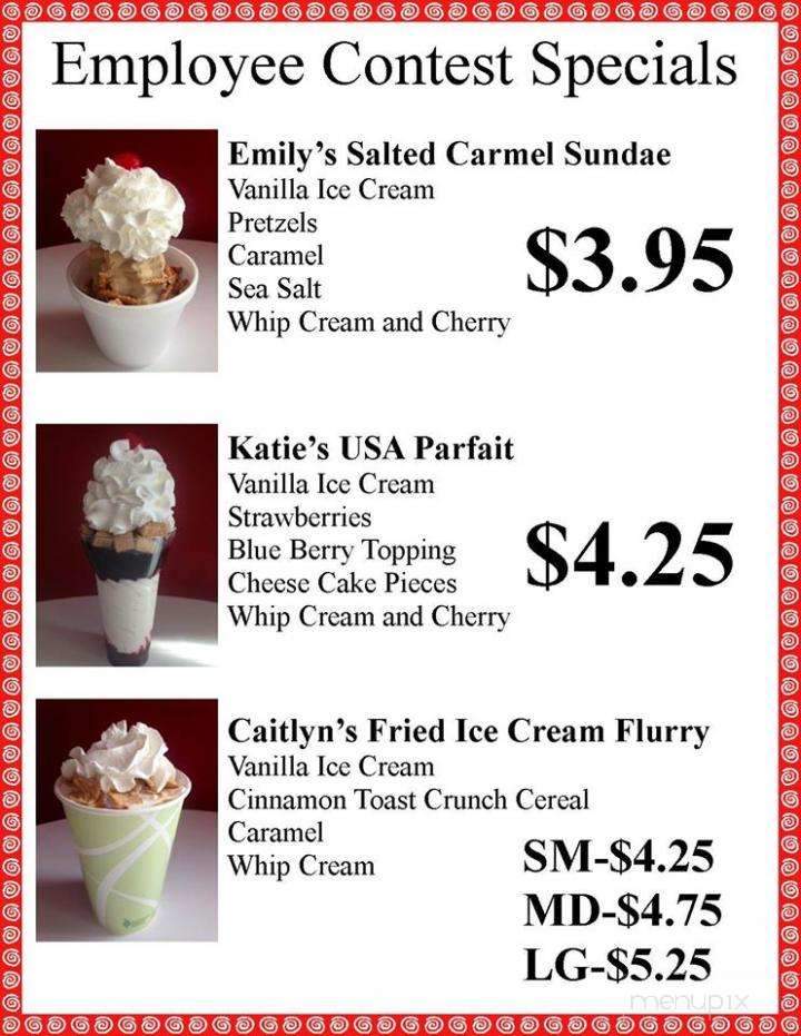Swiss Treat - Jackson, MI menu_pic