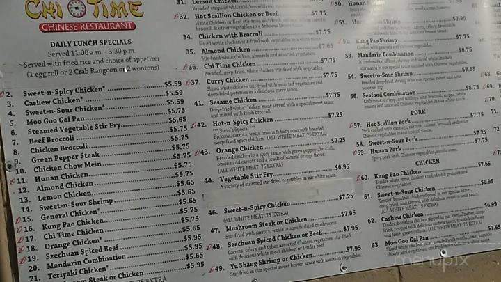 Chi Time Chinese Restaurant - Lebanon, MO menu_pic