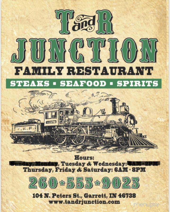 T & R Junction - Garrett, IN menu_pic