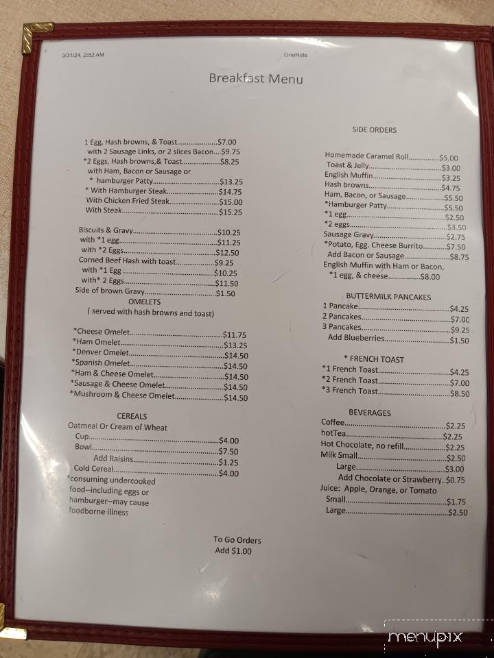 Pays Cafe - Billings, MT menu_pic