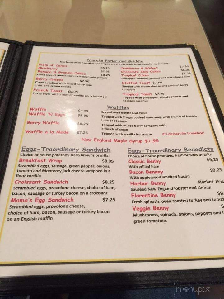 Eggstraordinary Cafe - Nokomis, FL menu_pic