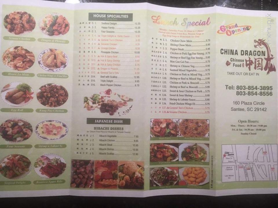 China Dragon - Santee, SC menu_pic