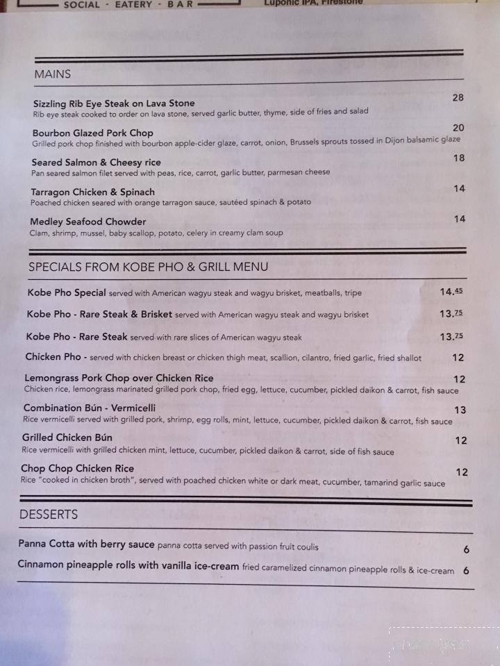 Chop & Pub - Mountain View, CA menu_pic