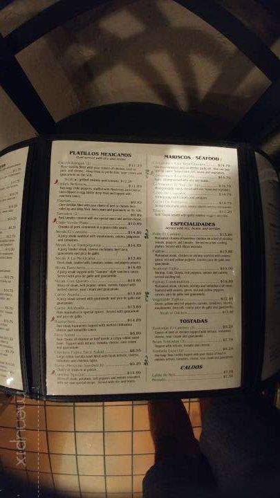 El Camino Mexican Restaurant - Kiel, WI menu_pic