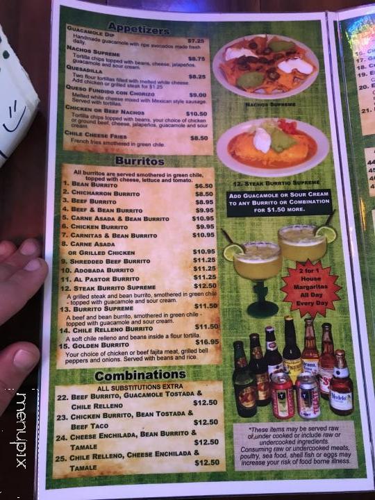 Los Marcelos - Golden, CO menu_pic