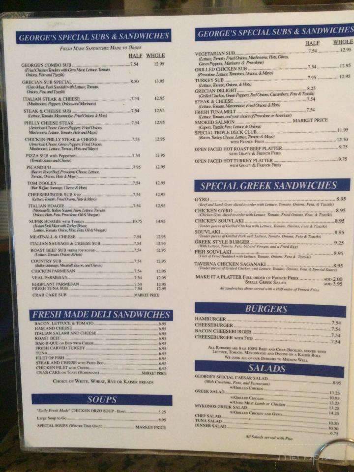 George's Restaurant & Carryout - Arnold, MD menu_pic