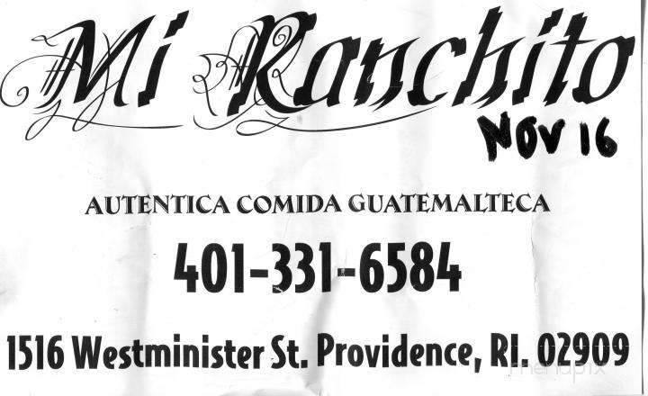 Mi Ranchito - Providence, RI