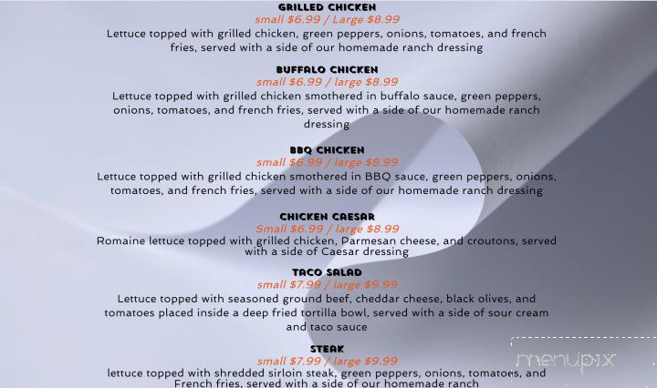 Vinnie's Pizzeria - Findley Lake, NY menu_pic