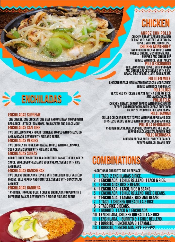 La Herradura Mexican Grill - Beatrice, NE menu_pic