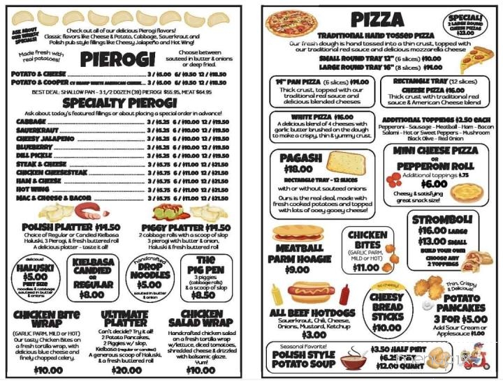 Pierogi & Pizza Plus - Carbondale, PA menu_pic