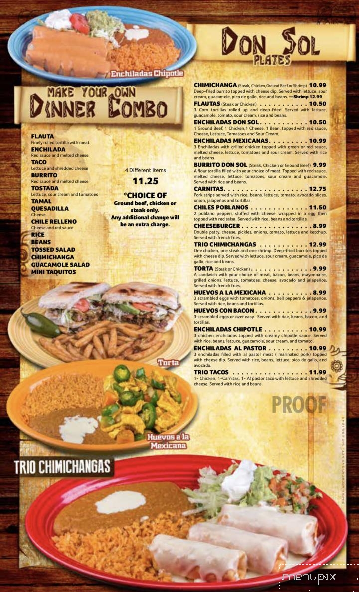 Don Sol - Marion, IL menu_pic