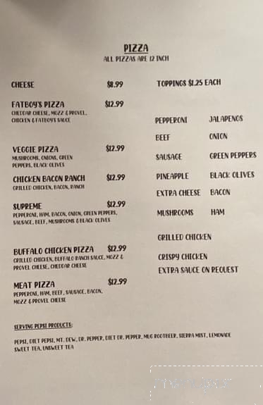 Fat Boy's Saloon & Grill - De Soto, MO menu_pic