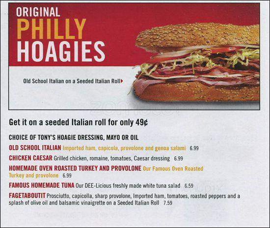 Tony Roni's Conshohocken - Conshohocken, PA menu_pic