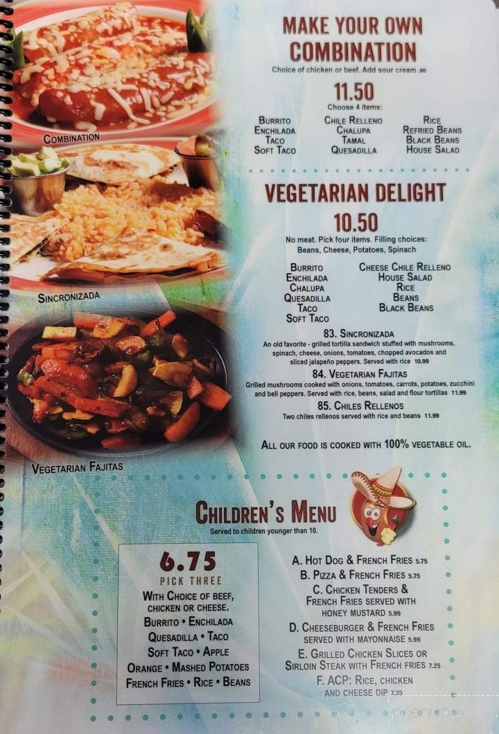 Mexico Viejo - Taylorsville, NC menu_pic