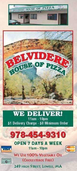 Belvidere House Of Pizza - Lowell, MA