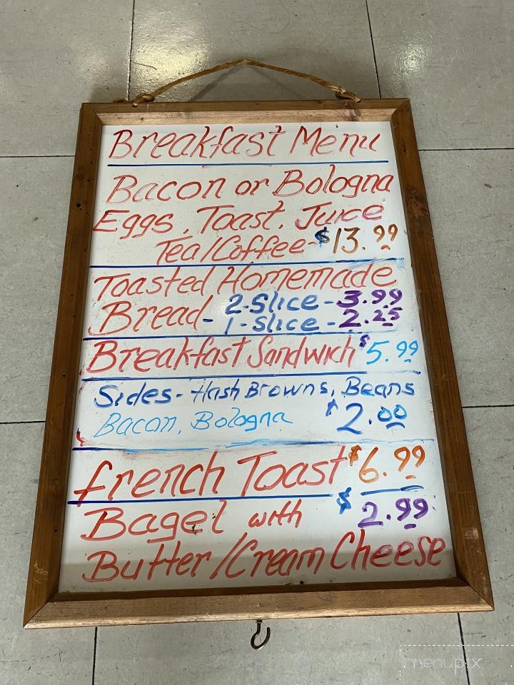 Sharon's Nook - Grand Bank, NL menu_pic