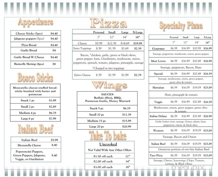 Gourmet Pizza Corp - Aurora, IL menu_pic