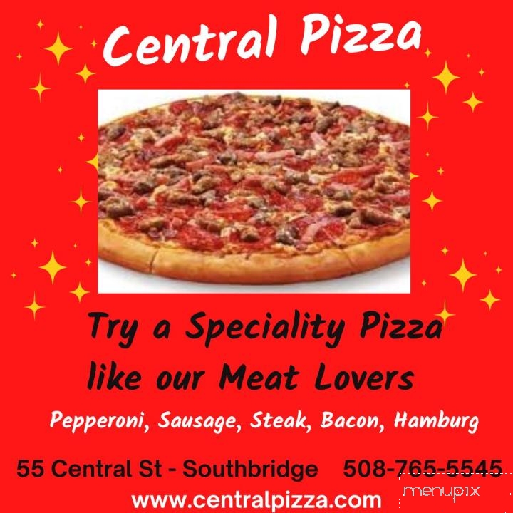 Central Pizza & Pub - Southbridge, MA menu_pic