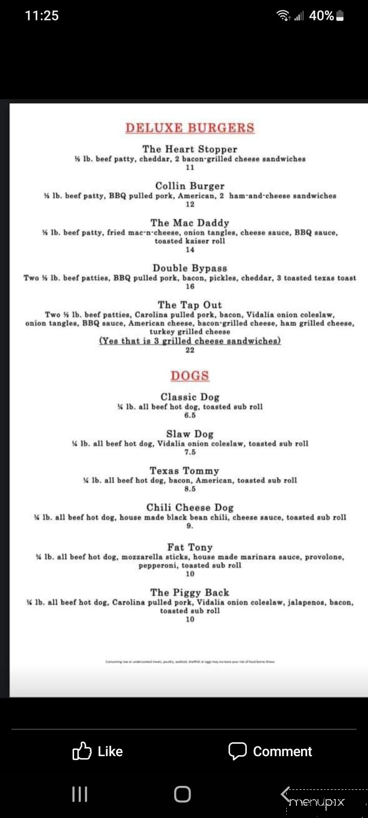 The Red Moose - St Marys, GA menu_pic