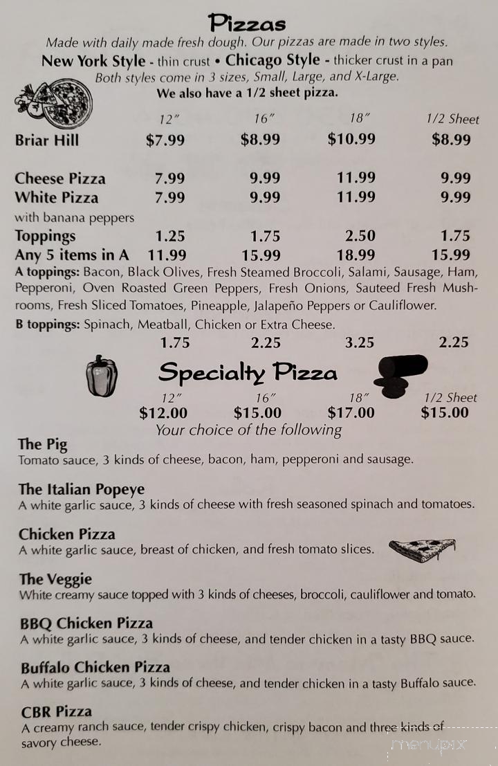 Stone Age Pizza - Alliance, OH menu_pic