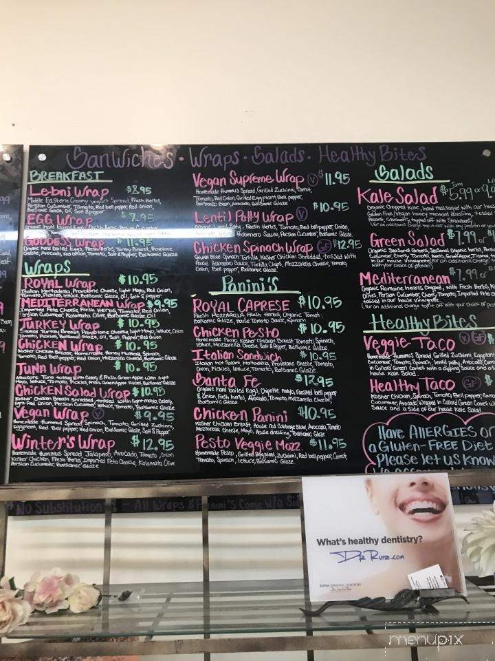 Royalty Juice Bar & Cafe - Studio City, CA menu_pic