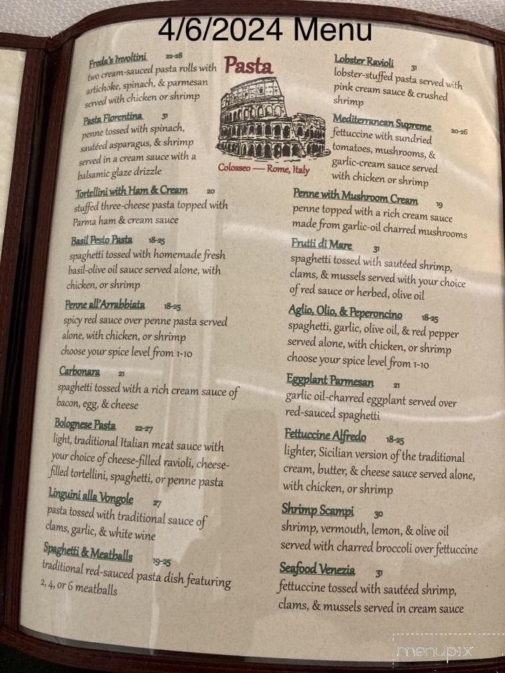 Vinny's Taste Of Italy - Chester, SC menu_pic