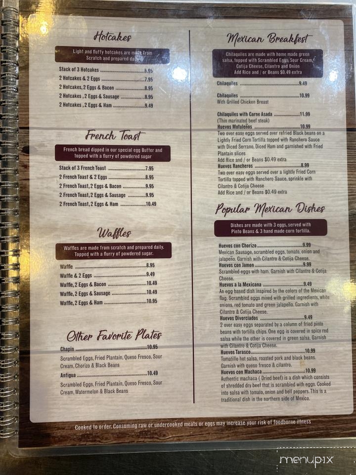 S & J Gran Cafe - Diamond Bar, CA menu_pic