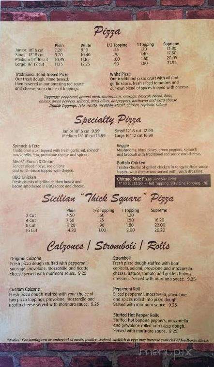 Goodfellos Pizza Pasta and Grille - Zelienople, PA menu_pic