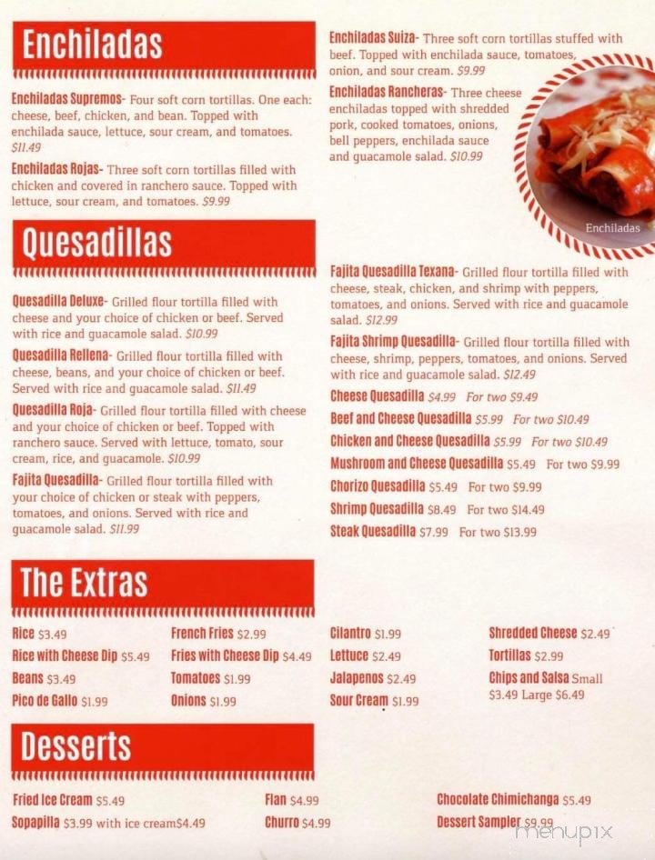 El Palenque Mexican Restaurant - Lowell, OH menu_pic
