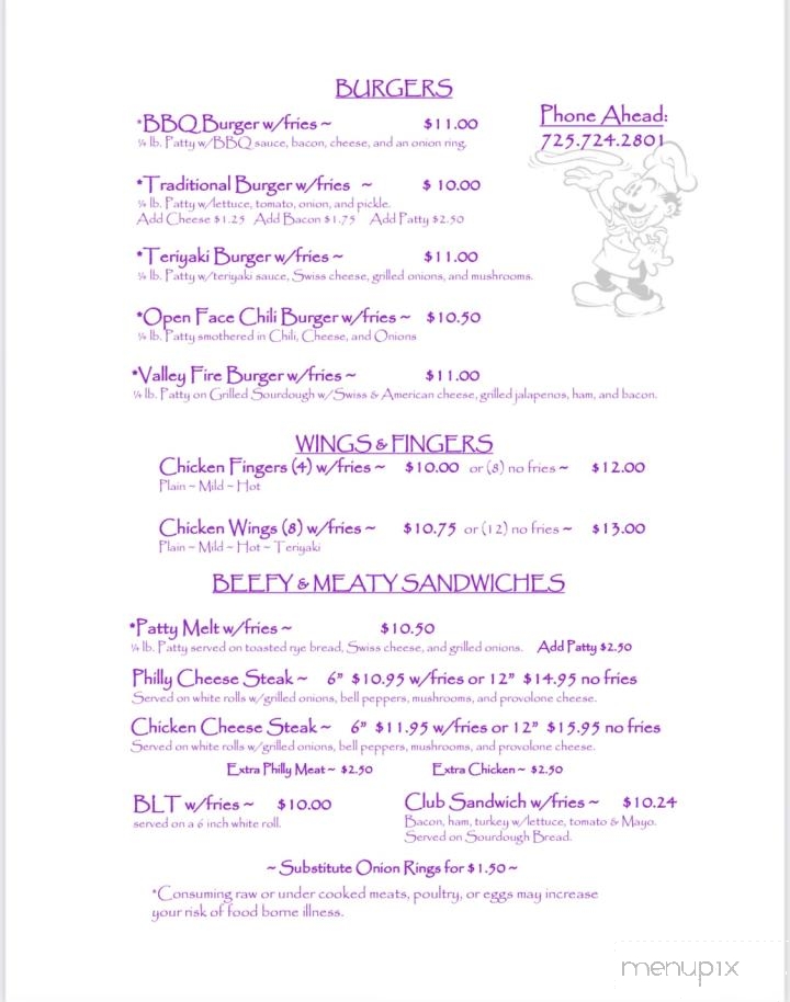 Idle Spurs Snack Shack - Jean, NV menu_pic