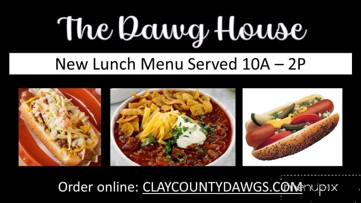 The Dawg House - Celina, TN menu_pic