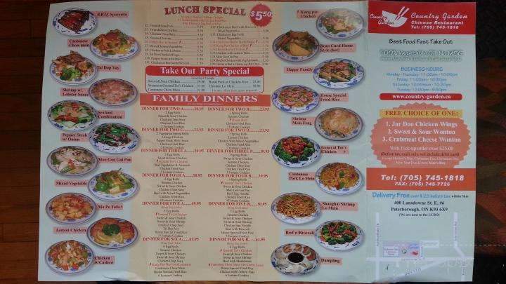 Country Garden - Peterborough, ON menu_pic