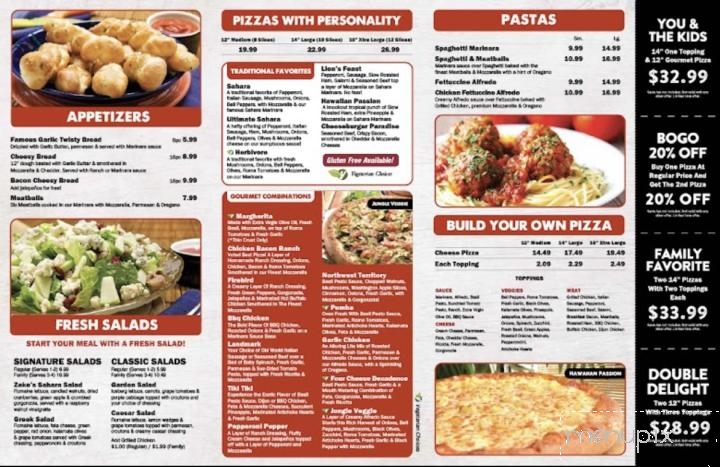 Jet City Pizza - Mount Vernon, WA menu_pic