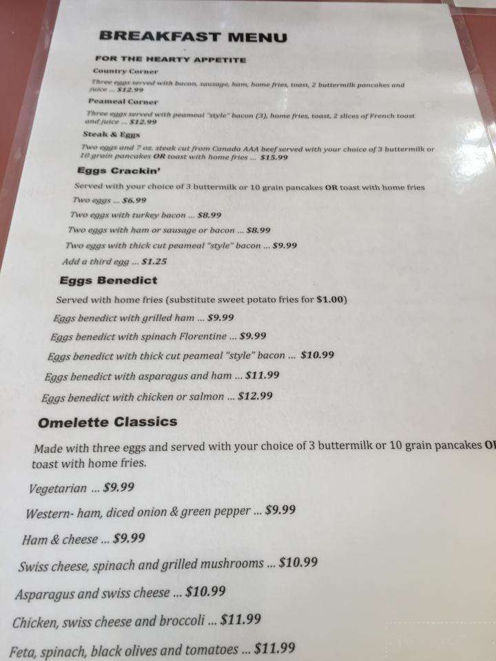 Golden Griddle Family Restaurant - Niagara Falls, ON menu_pic