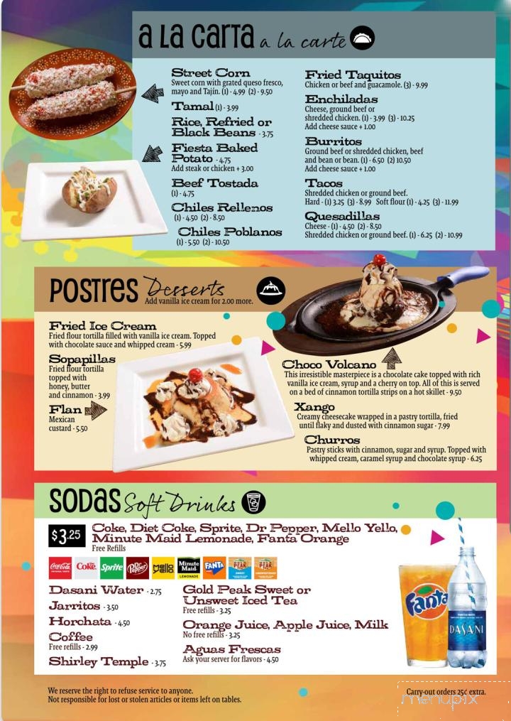 Fiesta Mexicana - Benson, NC menu_pic