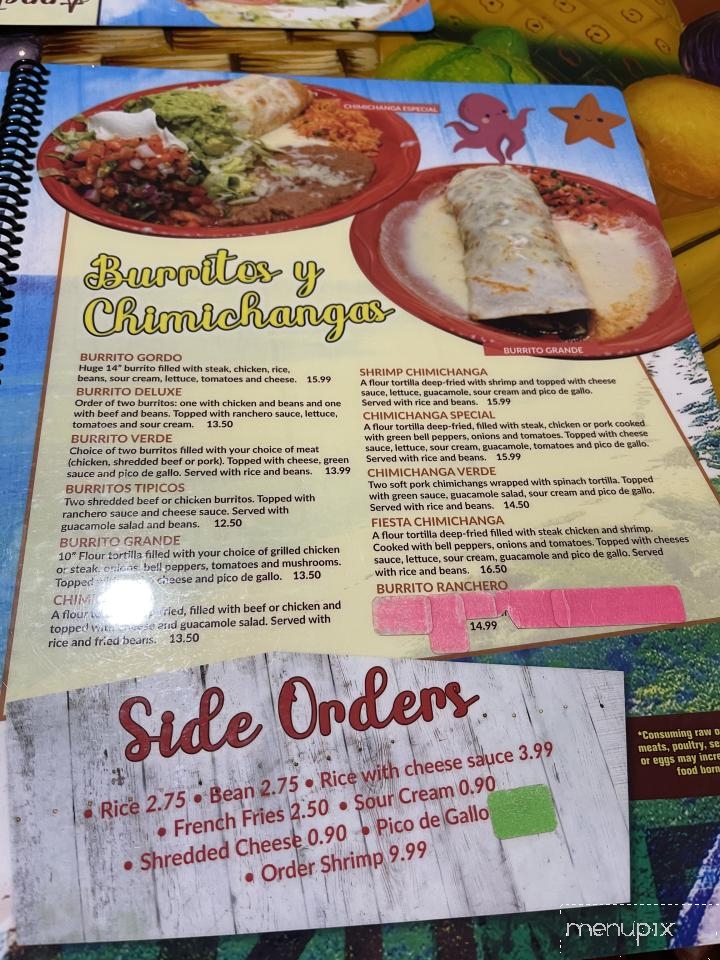 Cozumel Mexican Restaurant - Whitewater, WI menu_pic
