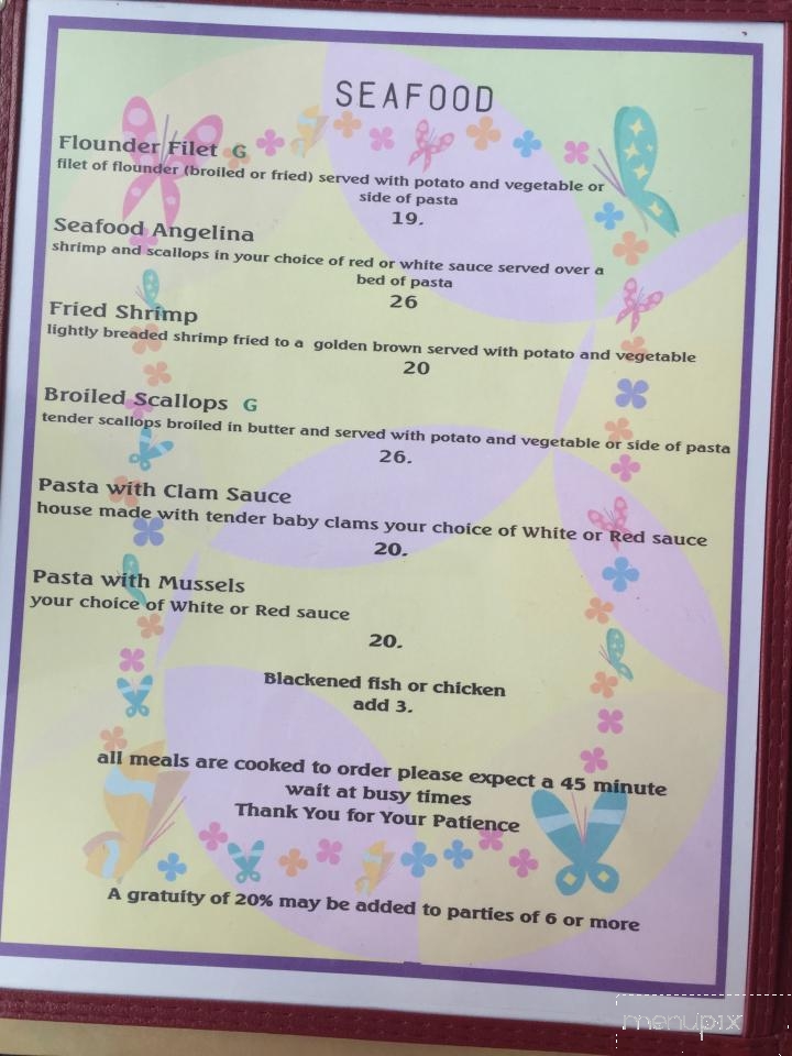 Serendipity Restaurant - Millsboro, DE menu_pic