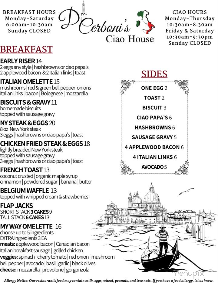 D Cerboni's Ciao House - Apple Valley, CA menu_pic