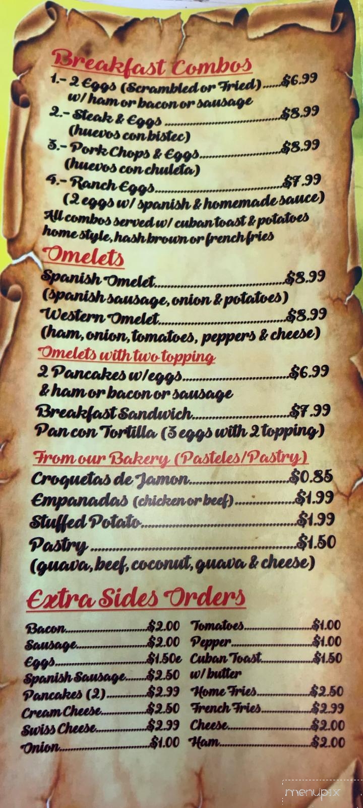 La Nina Restaurant - Marathon, FL menu_pic