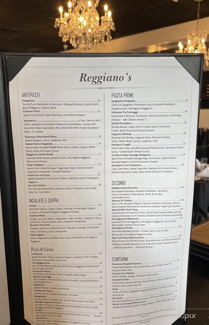 Reggianos of Celebration - Celebration, FL menu_pic