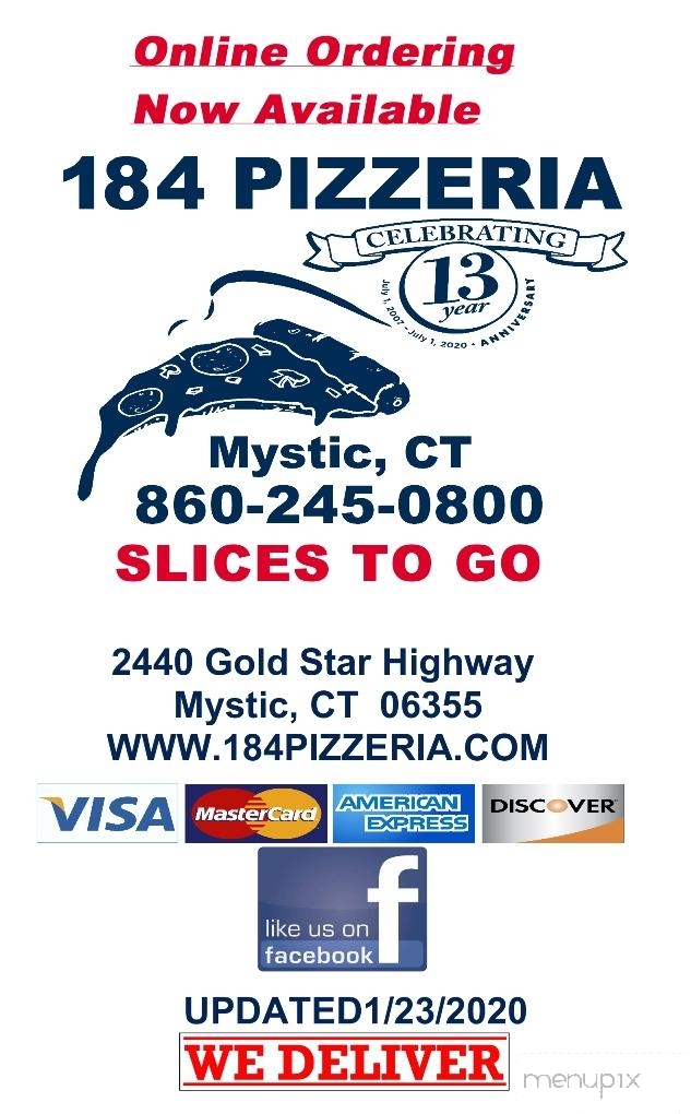 184 Pizzeria - Mystic, CT