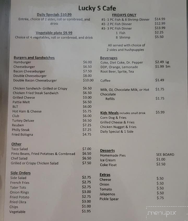 Jones Family Restaurant - Perryville, AR menu_pic