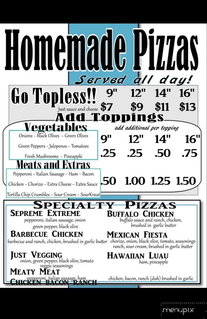 Rachel's Roadside Bar and Grill - Wittenberg, WI menu_pic