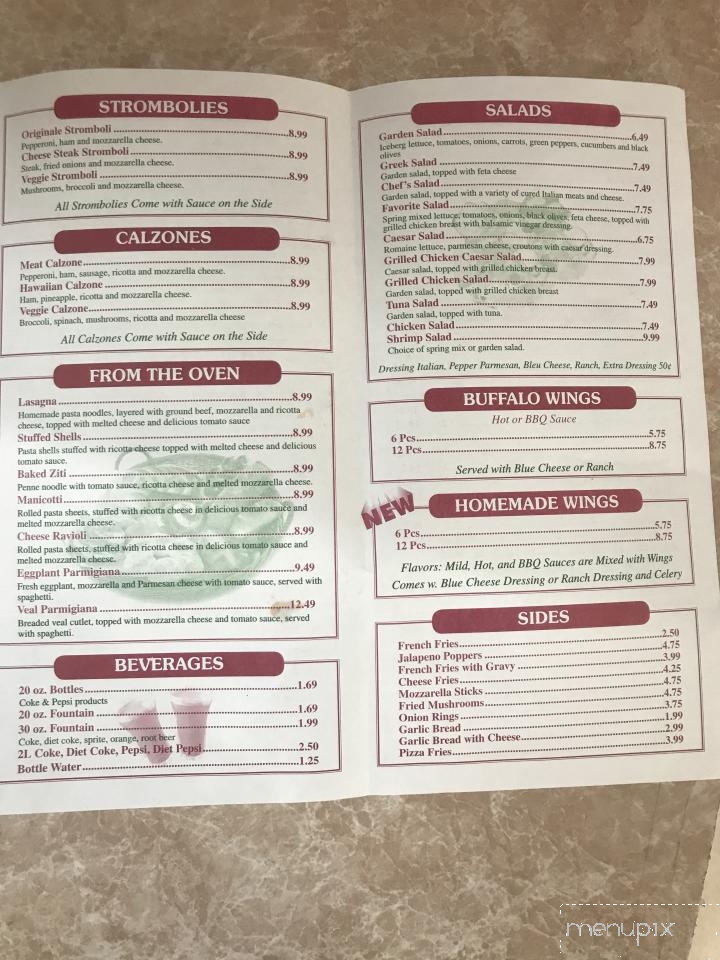 Bella Mia - Baltimore, MD menu_pic