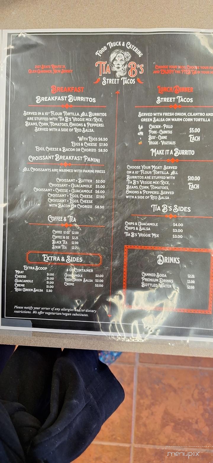 Tia B's Street Tacos - Glen Gardner, NJ menu_pic