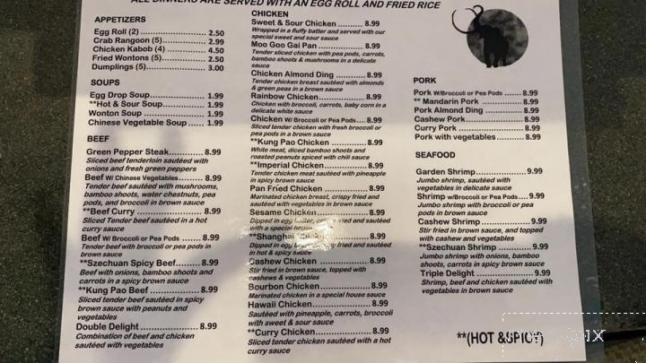 Shanghai Express - Georgetown, KY menu_pic